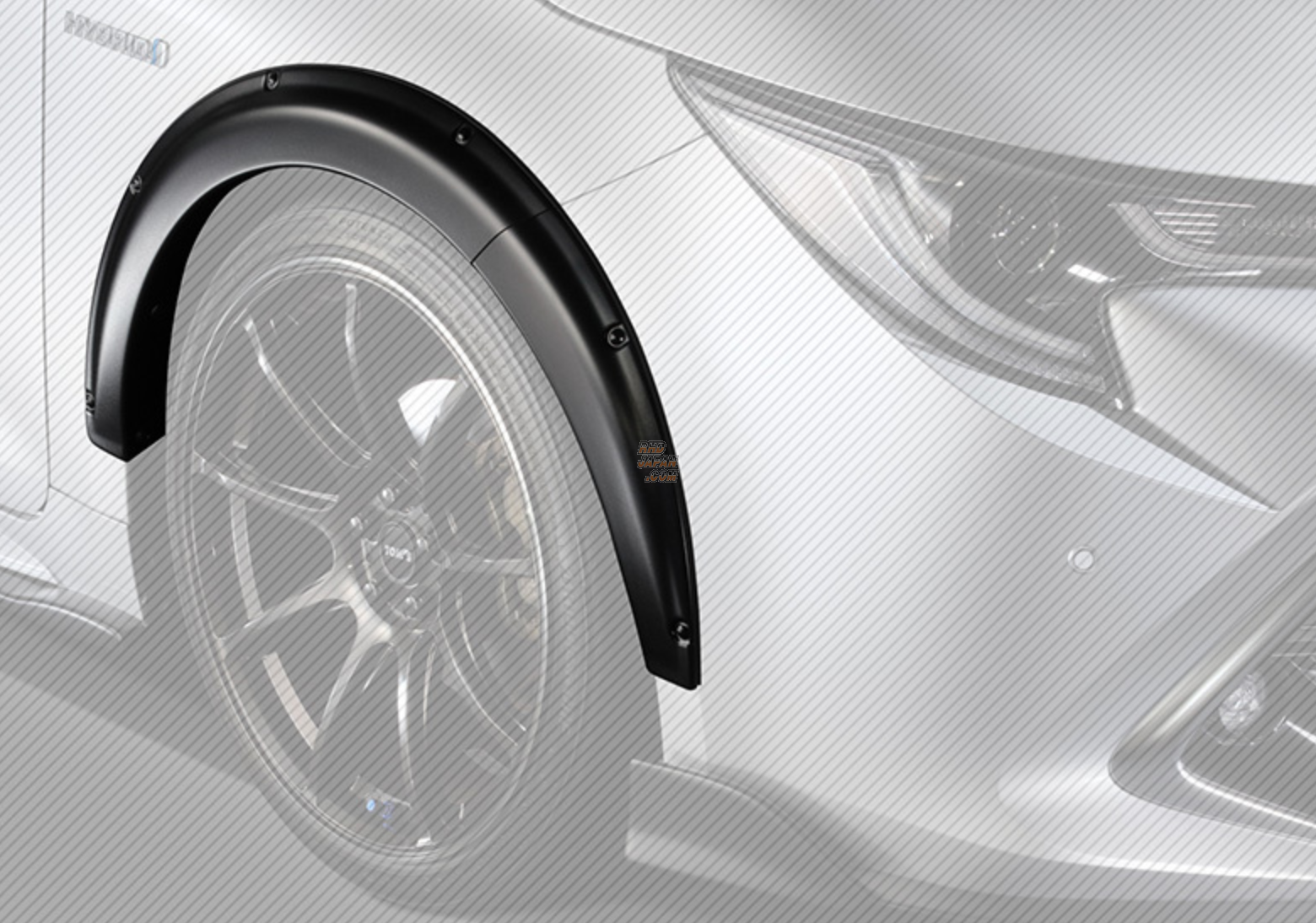 TOM's Over Fender Set ABS Attitude Black Mica - Corolla Sport ZWE211H ZWE213H NRE210H NRE214H