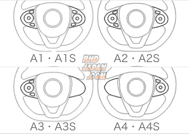 Works Bell Steering Wheel Switch Relocation Kit SRD A4 Switch Layout Standard Boss - Fit GK3 GK4 GK5 GK6 S660 JW5