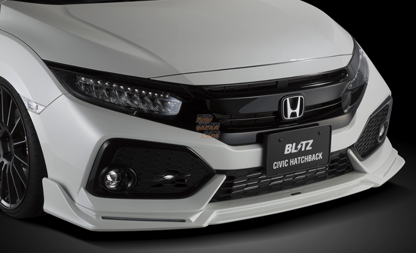 Blitz Aero Speed R-Concept Front Lip Spoiler FRP OEM Color OBP - Civic FK7