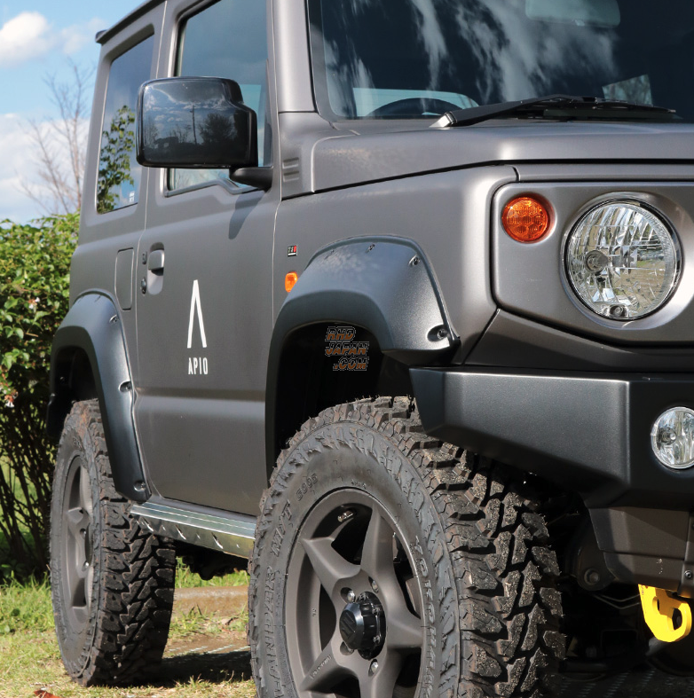 Apio Tactile Front Bumper Matt Black - Jimny Sierra JB74W
