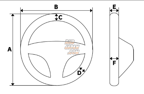 Trust Greddy Steering Wheel All Leather Greddy Stitch - Fairlady Z Z34 Juke F15