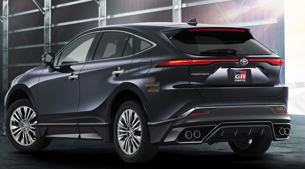 TRD GR Parts Rear Skirt for Rear Styling Kit Black Harrier MXUA80