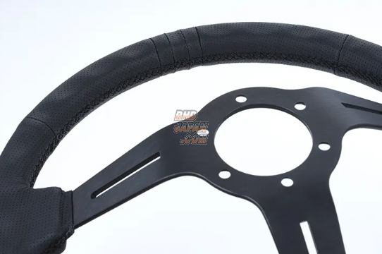 Trust Greddy Steering Wheel Black Edition - Deep Type - RHDJapan