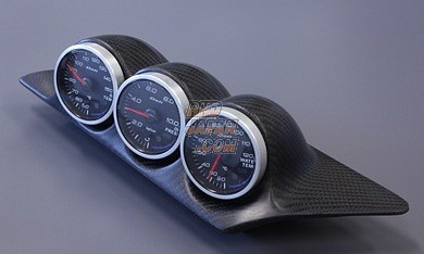 C-West Triple Meter Panel Carbon - CR-Z
