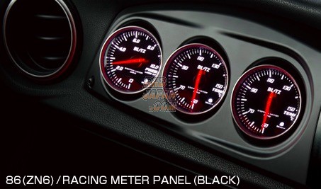 【タイムセール！】 Blitz ZN6 86 ZC6 BRZ - Black Matt 60mm Panel Meter Racing パーツ