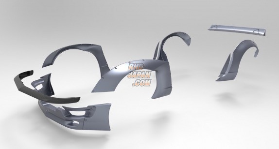 T.R.A.-Kyoto Pandem Front Bumper Beam FRP - S30