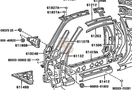 Toyota OEM Left Outer Rocker Panel - JZA80