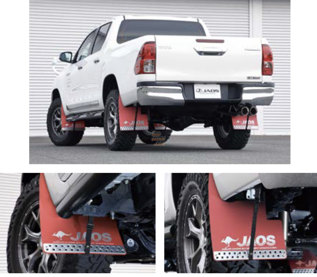 JAOS Mud Guard III Rear Red - Hilux GUN125