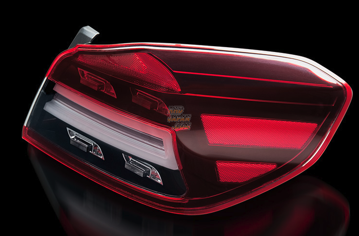 Corazon LED Tail Lamp Type-RF Flashing Winker Black Lens - WRX S4