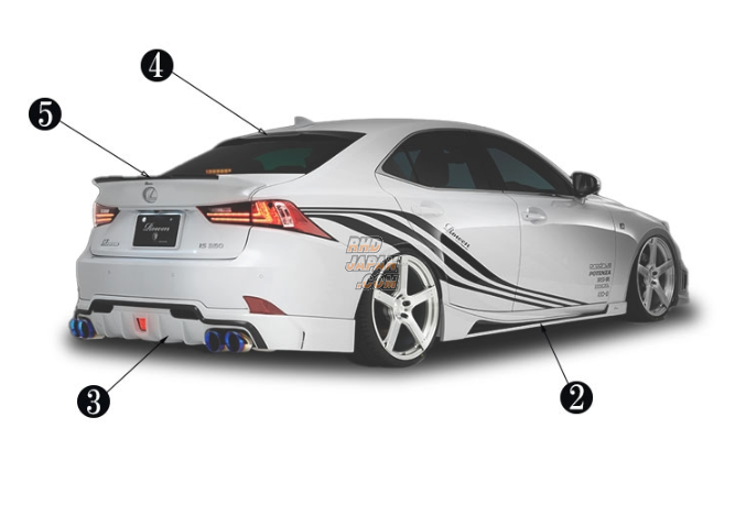 パーツ LEXUS IS 250 AVE30 ASE30 GSE30 TRD F Sport Parts Member Brace Set - Lexus IS ASE30 AVE30