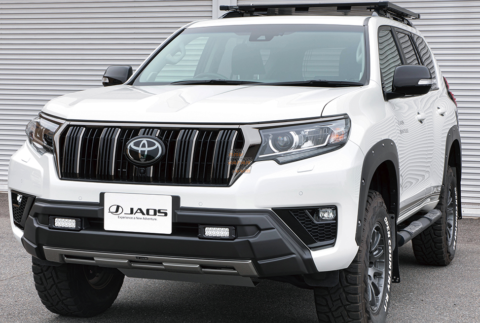 JAOS Front Bumper Guard Matt Black / Gun Metallic - Land Cruiser Prado 150 Series