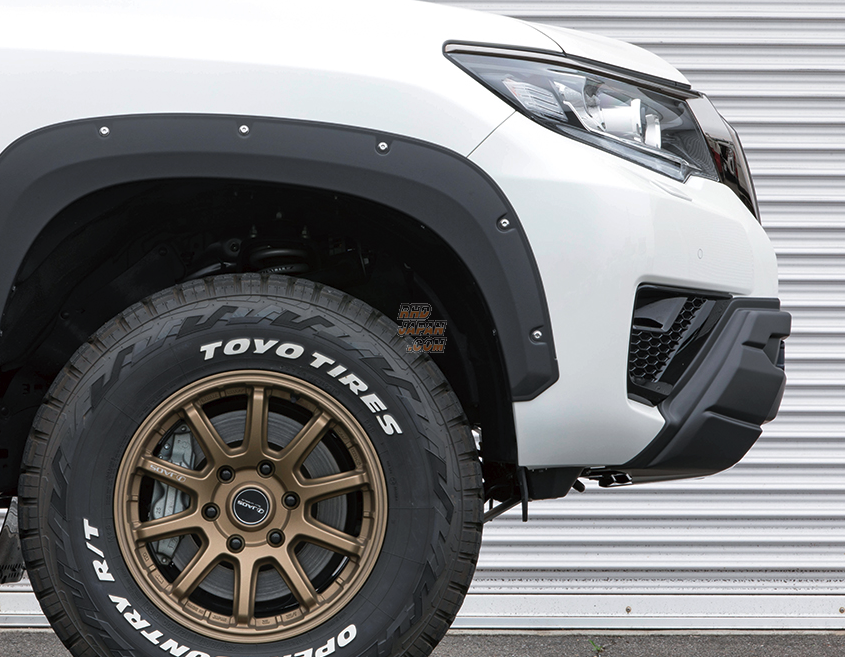 JAOS Front Bumper Guard Matt Black / Gun Metallic - Land Cruiser Prado 150 Series