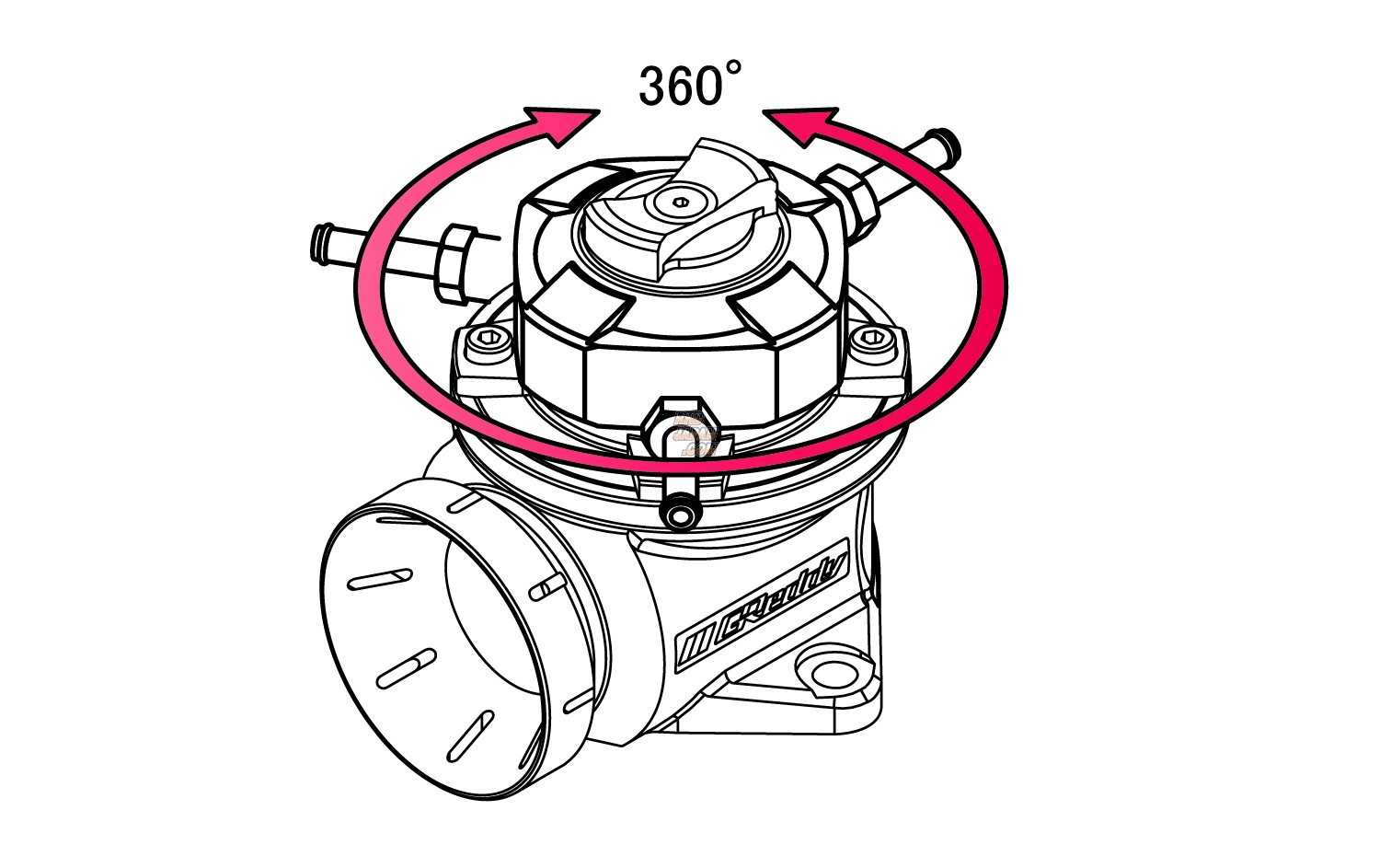 Trust GReddy Type FV2 BOV Blow Off Valve Adapter Kit for Airinx-B - BRZ ZC6 86 ZN6