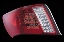 Valenti Rear Jewel LED Tail Light Revo Set Half-Red/Chrome