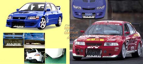 DAMD Front Under Panel Diffuser FRP - Evolution VI CP9A
