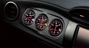しげ BLITZ 86 BRZ ZN6 ZC6 レーシングメーターパネル BLITZ ブリッツ レーシングメーターパネル (φ60/3連/ブラック
