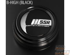 SSR Aluminum Racing Center Cap B-Type Black - High