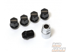 Rays 17HEX L31 Nut & Lock Set 5H - M12x P1.25 Black