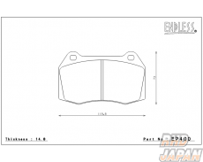 Endless Brake Pads Front Set Type CC-Rg - CPV35 Z33 DC5