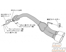 HKS Legal Muffler Exhaust System - Wake LA700S