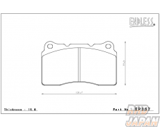 Endless Brake Pads Front Set Type Super Street M-Sports SSM Plus - Z#6 FK2 FK8 CP9A CT9# CZ4A G#B G#F YA5 VAB SG9 BES B#5