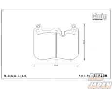 Endless Ewig Front Brake Pads Circuit Compound CC38 (ME22) - BMW F20 F22 F30 F31 F34 M Sports / Performance / BMW Performance Caliper