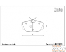 Endless Ewig Front Brake Pads Circuit Compound CC38 (ME22) - BMW 3 Series E30 318i 320i 325i 325ix