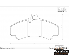 Endless Ewig Front Brake Pads Circuit Compound CC38 (ME22) - Porsche 911 997 Turbo 99770 997MA170 GT3 997M9777 RS 99776RS