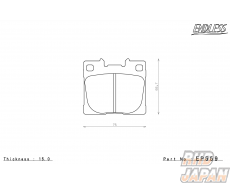Endless Brake Pads Full Set Type CC-Rg - GR Yaris GXPA16 RC 18 Inch Wheels RZ