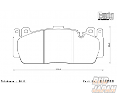 Endless Ewig Front Brake Pads Circuit Compound CC40 (ME20) - BMW M2 F87 M5 F10 M6 F12 F13