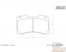 Endless Brake Pads Front Set Type CC-Rg - GR Yaris GXPA16 RC 18 Inch Brakes RZ