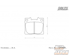 Endless Brake Pads Rear Set Circuit Compound CC40 (ME20) - GR Yaris GXPA16 GR Corolla GZEA14H