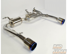 Rosso Modello Colbasso Ti-C Muffler Exhaust System Blue Tail - Swift Sport ZC32S