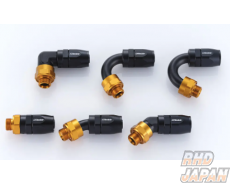 Trust Greddy Oil Cooler Hose Direct Fitting Swivel Type Black / Gold - AN10 120°