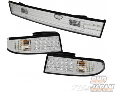 78 Works LED Tail Lamp Full Set Full Clear - Silvia S14 Limited Edition
