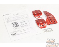 Monster Sport Sports Driving Pedal Cover Set M/T Red - ZC13S ZC43S ZC53S ZD53S ZC83S ZD83S ZC33S