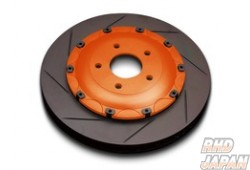 Biot Gout Brake Rotor Set Rear D-Nut 3 Piece Orange - Fairlady Z Z34 Opposing Type Caliper