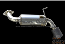 Power Craft Exhaust Muffler System Single Type Matt Black Titanium Tail - GR86 ZN8 M/T