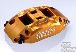 Endless System Inch Up Kit-2 Brake Caliper Set 6-Pot Front Option Color Gold Caliper / Rotor SSM Pads - RX-7 FD3S 17 Inch 