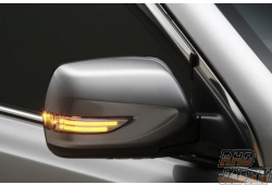 K2 Gear LED Door Mirror Winker Twin Tube Chrome Clear - YA4 YA5 GE6 GE7 GRF GVF GRB GVB BP# BL# GH#