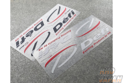 Defi Cutting Sticker Set - Black Small