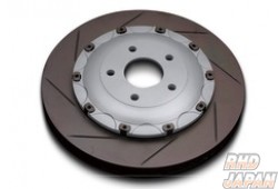 Biot Gout Brake Rotor Set Rear D-Nut 3 Piece Grey - Fairlady Z Z34 Opposing Type Caliper