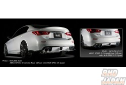 Blitz Aero Speed R-Concept Rear Under Diffuser Non-Rear Fog - Skyline Sedan HV37 ZV37 YV37