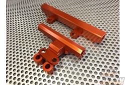 Super Now High-Flow Fuel Delivery Rail Set Orange - FC3S