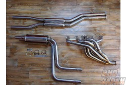 Spirit Garage Stainless Dual Muffler & Exhaust Manifold Header Set 48mm - 240ZG S30 S31