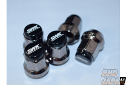 S.W.K. Suzuki Works Kurume Heptagon Nut Racing Lock Nut Set 16pc - M12x1.25 Black