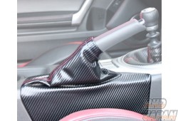 Superior Auto Creative Carbon-Look Side Brake Boot Red Stitch - BRZ ZC6