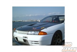 Carshop F1 Bonnet Full Carbon Plain Weave with Washer Hole - BNR32