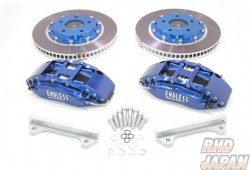 Endless System Inch Up Kit-2 Brake Caliper Set 6-Pot Front W003 Pads - RX-7 FD3S 17 Inch