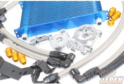 Trust GReddy Oil Cooler & Filter Relocation Kit 10 Row - BCNR33